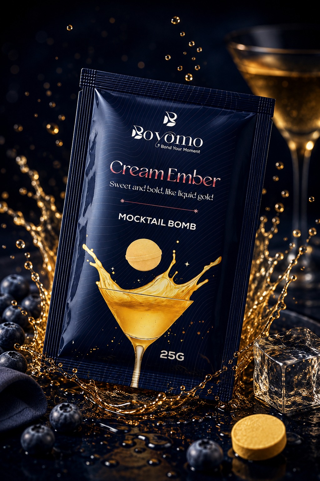 Cream Ember Mocktail Bomb